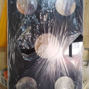 شیشه اجاق گاز طرح فر مبله درجه دو 8میل ابعاد 87 در 52